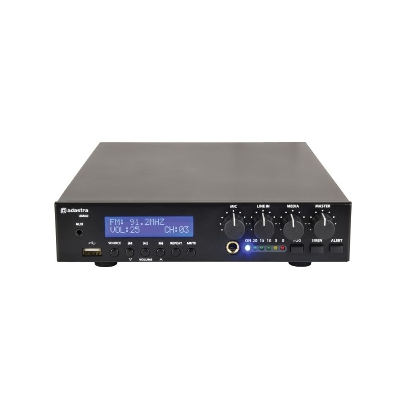 Adastra UM90 Compact 100V Mixer-AmpUM90 Compact 100V Mixer-Amp