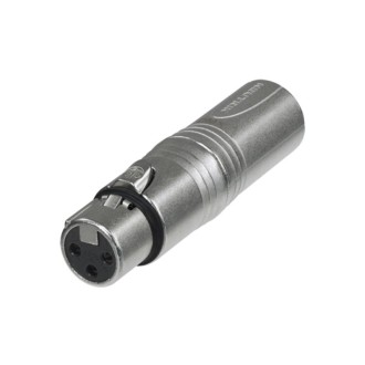 XLR DMX Adaptor, 3-Pin Male to 5-Pin Female NA3M5F