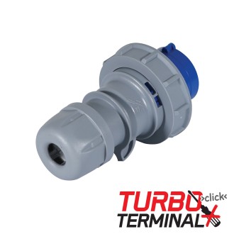 16A 230V 2P+E IP67 Plug Grey (0132-6tt)