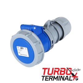 16A 230V 2P+E IP67 Socket Grey (2132-6tt)