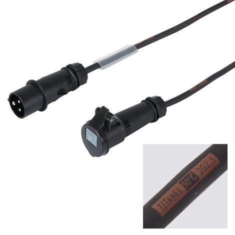 20m 2.5mm 16A Male - 16A Female Cable, Mennekes