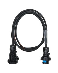 10m 2.5mm IP67 Black 16A Male - 16A Female Cable
