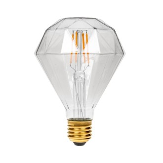 4W Dimmable LED Diamond Filament Lamp 1800K ES