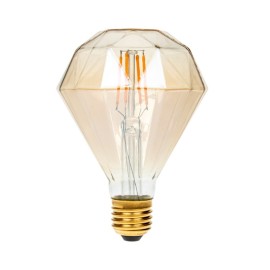 4W Dimmable LED Diamond Gold Filament Lamp 1800K ES