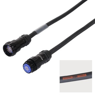 3.0m Socapex 19-Pin Male - Female Titanex 1.5mm Cable