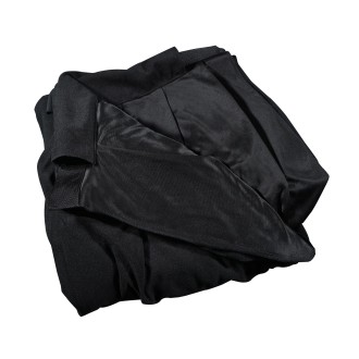 3 x 5m Black Pleated Pipe and Drape Curtain
