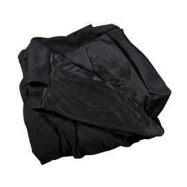 3 x 5m Black Pleated Pipe and Drape Curtain