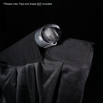 3 x 3m Black Pipe and Drape Curtain