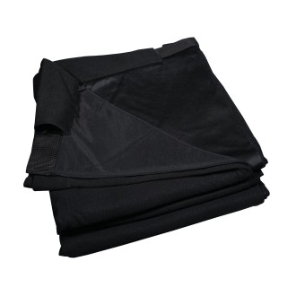 3 x 4m Black Pipe and Drape Curtain