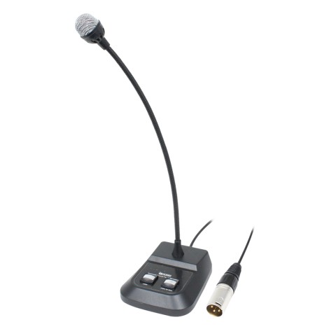 W Audio Gooseneck Dynamic Paging Microphone
