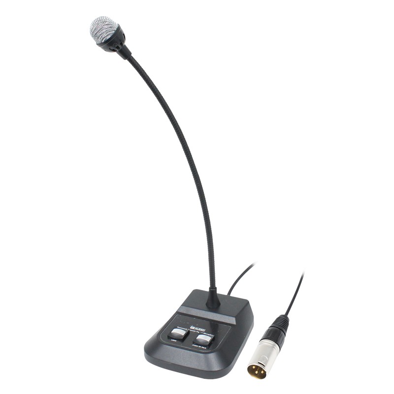 W Audio Gooseneck Dynamic Paging Microphone
