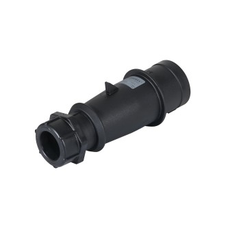 32A 230V 2P+E IP44 AM-TOP Plug, Black (260ZD)