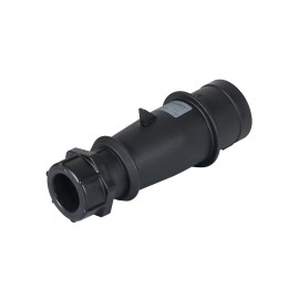 32A 230V 2P+E IP44 AM-TOP Plug, Black (260ZD)