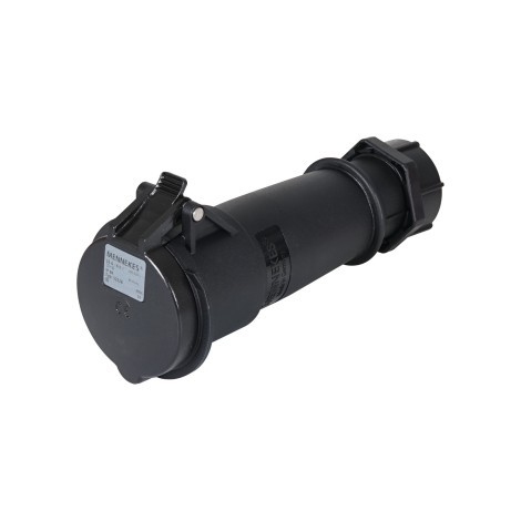 32A 230V 2P+E IP44 AM-TOP Connector, Black (522ZB)