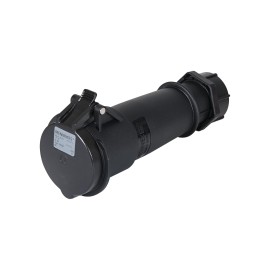 32A 230V 2P+E IP44 AM-TOP Connector, Black (522ZB)