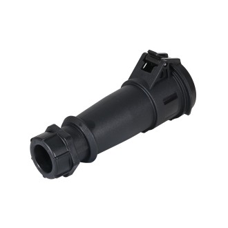 32A 230V 2P+E IP44 AM-TOP Connector, Black (522ZB)