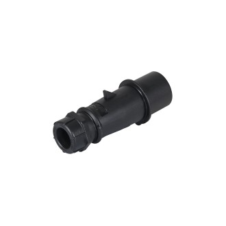 16A 230V 2P+E IP44 AM-TOP Plug, Black (22302ZC)