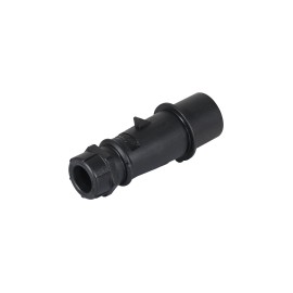 16A 230V 2P+E IP44 AM-TOP Plug, Black (22302ZC)