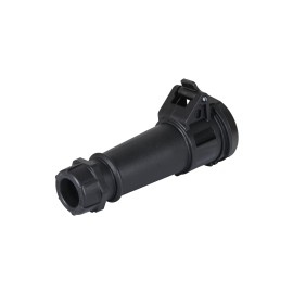 16A 230V 2P+E IP44 AM-TOP Connector, Black (21877ZC)