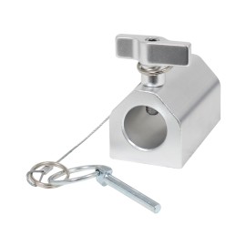 Global Truss 28mm Spigot Socket Silver (Accepts 50mm Half Coupler)
