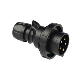 32A 415V IP67 3P+N+E Black Plug (0252-6x)