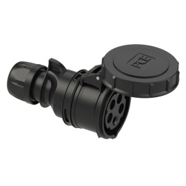 32A 415V IP67 3P+N+E Black Socket (2252-6x)
