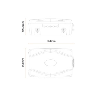 IP54 Weatherproof Box, Dark Grey (WBX)