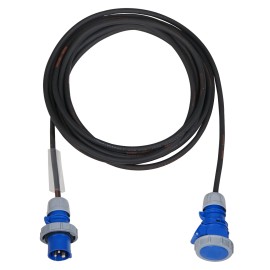 20m 2.5mm IP67 Blue 16A Male - 16A Female Cable