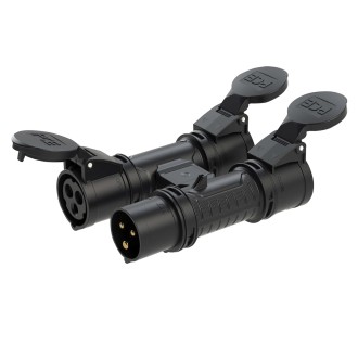 H-CONNECT 240V 16A 2P+E Three Way Splitter