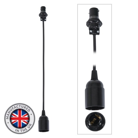 0.5m BC Festoon Pendant - E27 Lamp Holder