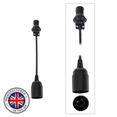 0.25m BC Festoon Pendant - B22 Lamp Holder