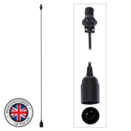 2.0m BC Festoon Pendant - B22 Lamp Holder