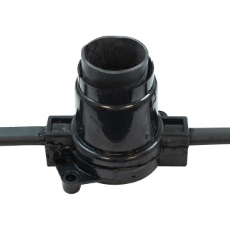 50m BC Heavy Duty Rubber Festoon, 1m Spacing with 16A Plug and Socket