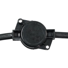 50m BC Heavy Duty Rubber Festoon, 1m Spacing with 16A Plug and Socket