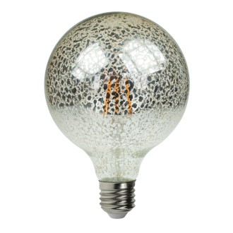 4W Dimmable LED G95 Globe Crackle Filament Lamp 2100K ES