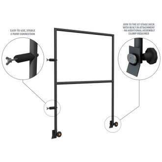 GT Stage Deck 4ft Handrail