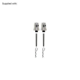 F31PL Modular U Frame Top Bar Silver 500mm