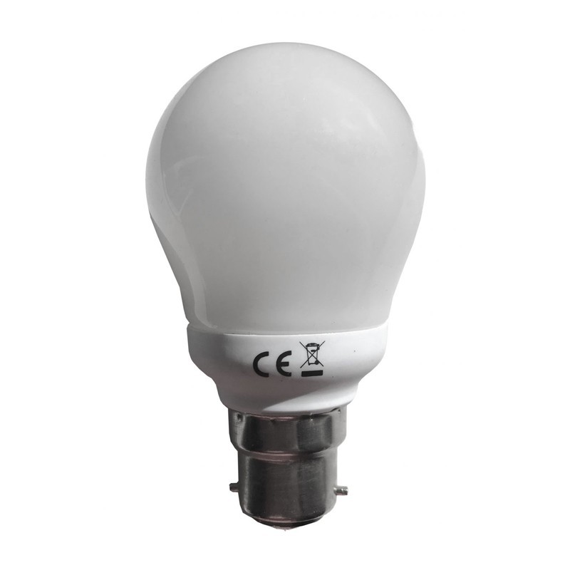 15W Fluorescent 2700K GLS Lamp, BC