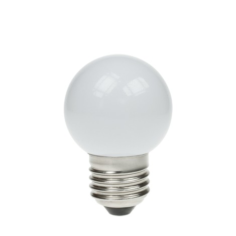 1.5W LED Polycarbonate Golf Ball Lamp, ES 3000K White
