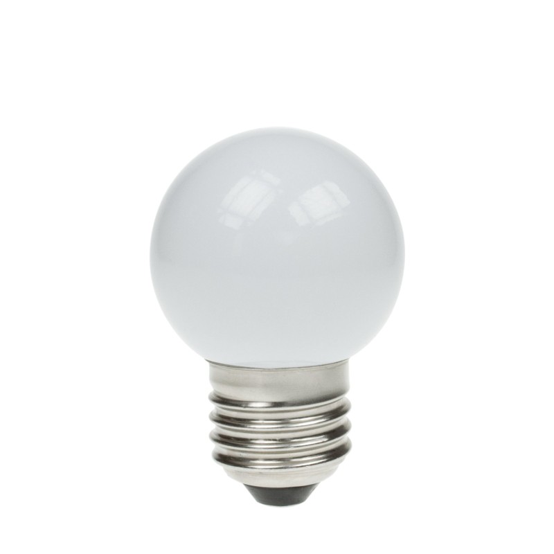 1.5W LED Polycarbonate Golf Ball Lamp, ES 3000K White