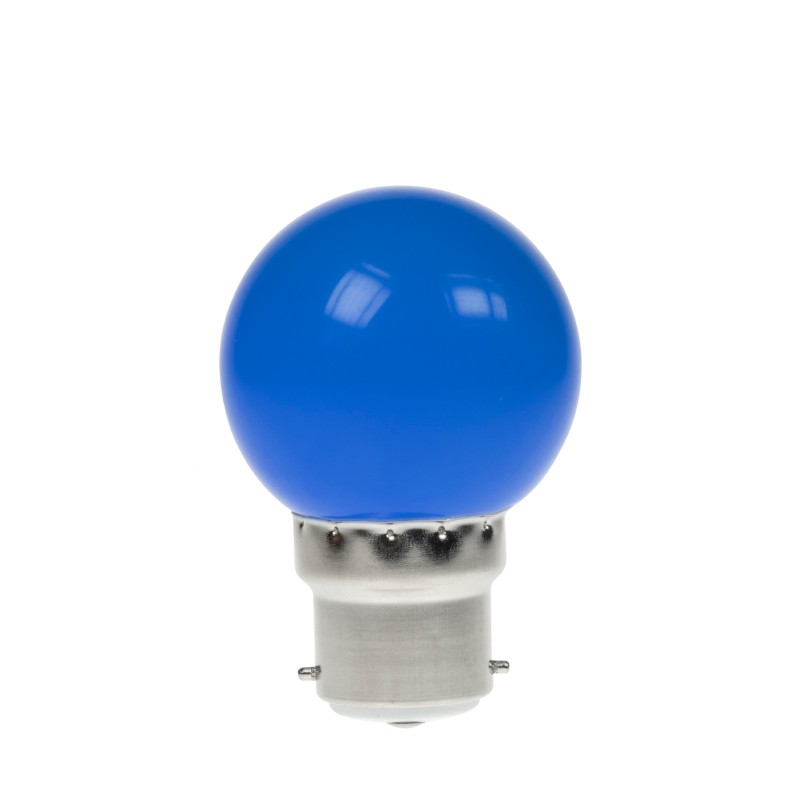1W LED Polycarbonate Golf Ball Lamp, BC Blue