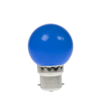 1W LED Polycarbonate Golf Ball Lamp, BC Blue
