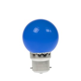 1W LED Polycarbonate Golf Ball Lamp, BC Blue