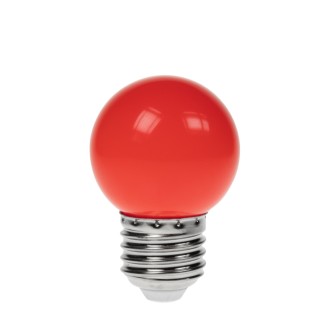 1W LED Polycarbonate Golf Ball Lamp, ES Red
