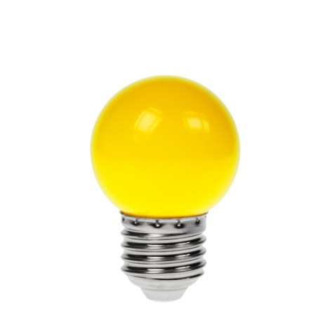 1W LED Polycarbonate Golf Ball Lamp, ES Yellow