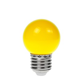 1W LED Polycarbonate Golf Ball Lamp, ES Yellow