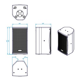 BS-8 8'' 600W Loudspeaker, Black