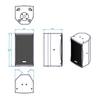 BS-8 8'' 600W Loudspeaker, White