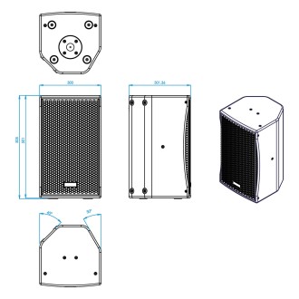 BS-10 10'' 600W Loudspeaker, Black