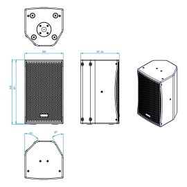 BS-10 10'' 600W Loudspeaker, Black